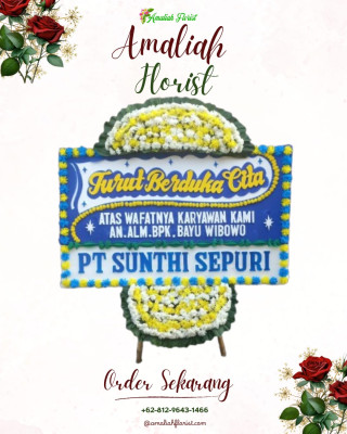 Papan Bunga Duka di Aur Kuning